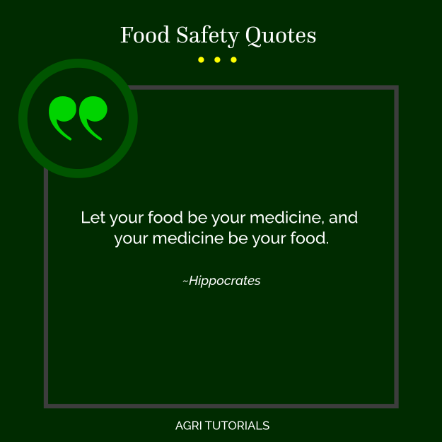 World Food Safety Day - Let your food be your medicine, and your medicine be your food