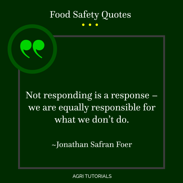 Not responding is a response – we are equally responsible for what we don’t do