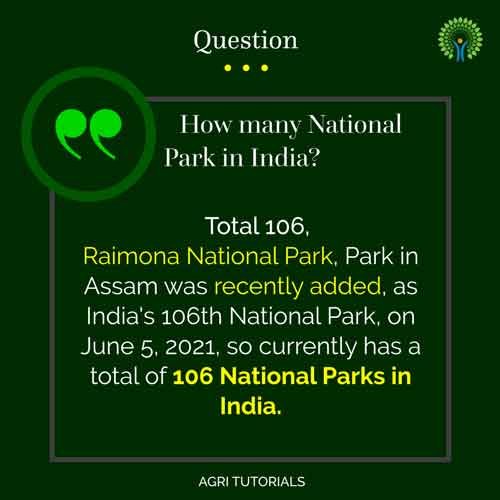 National Parks in India: How many National Park in India