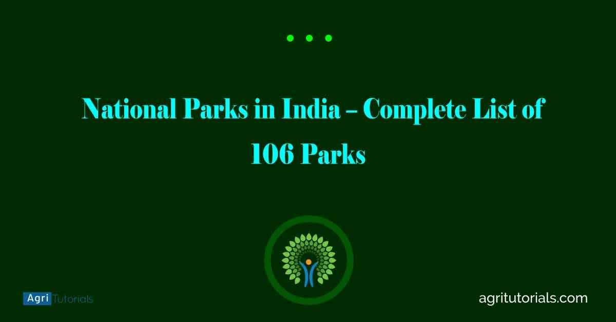 National Parks in India – Complete List of 106 Parks