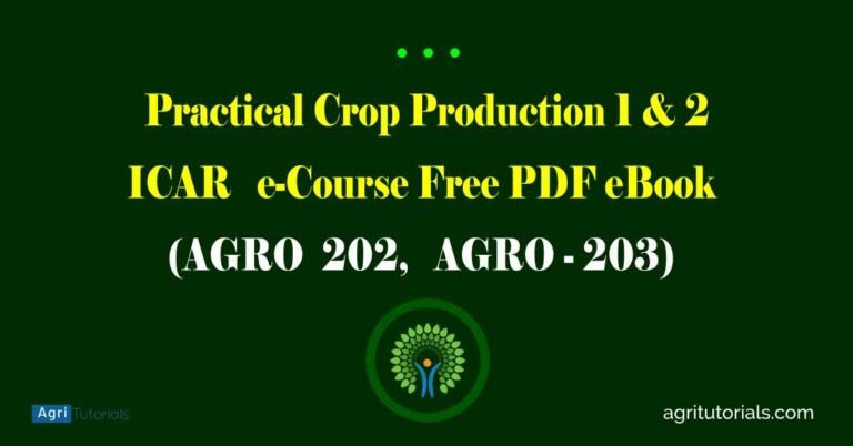 Practical Crop Production 1 & 2